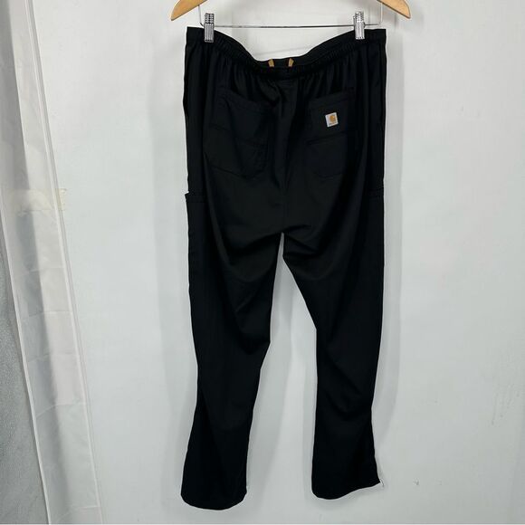 Carhartt Men's Black Drawstring Waist Nylon Track Pants - Picture 7 of 10